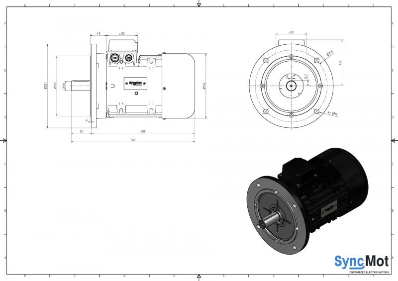 SM 11kW; 3000 rpm; IEC100 B5 SM 11kW; 3000 rpm; IEC100 B5