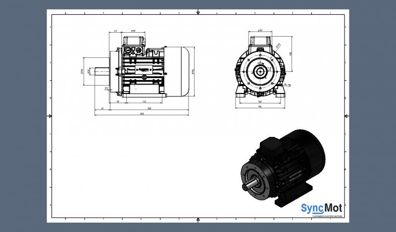 SM 15kW; 3000 rpm; IEC100 B34